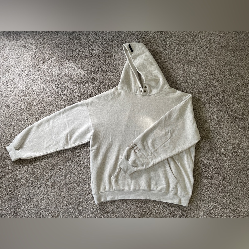 Fear of God light grey overhead hoodie (non-retail/ factory made) clean